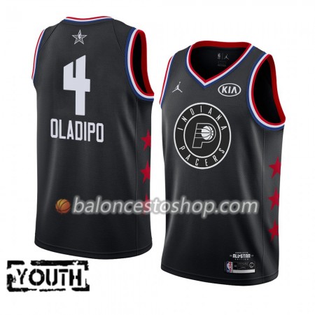 Camiseta Niños NBA Indiana Pacers Victor Oladipo 4 2019 All-Star Jordan Brand Negro Swingman